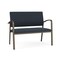 Lesro Newport 2 Seat Tandem Seating Metal Frame No Center Arms, Bronze, RS Night Sky Upholstery NP1501 - alternate 1